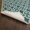 classic pattern 31 the blue mosque vinyl floor cloth underside 