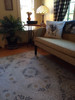 Pattern 69 Charmed to Meet You - vinyl floor cloth used in a living area 