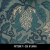 Pattern 71 Sea of Japan - vinyl floor cloth sample swatch