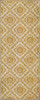 Williamsburg Bookbinder Parks - vinyl floor cloth size 36x90
