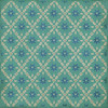 Williamsburg Naturalist Bartram - vinyl floor cloth sizes 60x60, 72x72