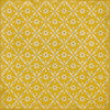 Naturalist Byrd - vinyl floor cloth size 84x84