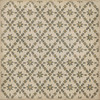 Williamsburg Naturalist Clayton - vinyl floor cloth sizes 60x60, 72x72