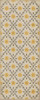 Williamsburg Naturalist Collinson - vinyl floor cloth sizes 30x75, 36x90