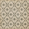 Williamsburg Naturalist Fotthergill - vinyl floor cloth sizes 36x36, 48x48