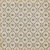 Naturalist Ellis - vinyl floor cloth size 84x84