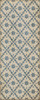 Williamsburg Naturalist Fotthergill - vinyl floor cloth sizes 30x75, 36x90