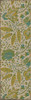 Garden Gate Summer Wind - vinyl floor cloth size 36x115