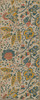 Williamsburg Garden Gate The Owl and Sparrow - vinyl floor cloth sizes 30x75, 36x90