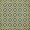 Williamsburg Tarpley Dunbar - vinyl floor cloth sizes 60x60, 72x72