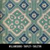 Williamsburg Tarpley Tarleton - vinyl floor cloth sample swatch