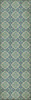 Williamsburg Tarpley Tarleton - vinyl floor cloth size 36x115