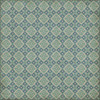 Williamsburg Tarpley Tarleton - vinyl floor cloth sizes 96x96, 120x120