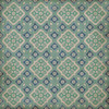 Williamsburg Tarpley Tarleton - vinyl floor cloth sizes 36x36, 48x48