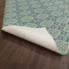 Williamsburg Tarpley Tarleton - vinyl floor cloth underside 
