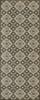 Williamsburg Tarpley Williamson - vinyl floor cloth size 36x90