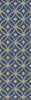 Pattern 70 Dress Blues - vinyl floor cloth sizes 24x77, 30x96, 26x83, 36x115