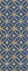 Pattern 70 Dress Blues - vinyl floor cloth sizes 30x75, 36x90