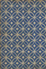 Pattern 70 Dress Blues - vinyl floor cloth sizes 20x30, 24x36, 30x44, 38x56, 52x76, 70x102