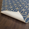 Pattern 70 Dress Blues - vinyl floor cloth underside 