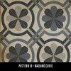 Pattern 19 Madame Curie vinyl floor cloth detail