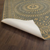 Pattern 75 Consult the Wise - vinyl floor cloth underside 