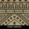Pattern 75 Know Thyself - vinyl floor cloth swatch sample