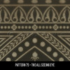 Pattern 75 The All Seeing Eye - vinyl floor cloth swatch sample