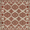 Williamsburg Archibald Loves Secret - vinyl floor cloth sizes 36x36, 48x48