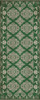 Williamsburg Archibald The Echoing Green - vinyl floor cloth size 36x90