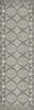 Williamsburg Archibald The Grey Monk - vinyl floor cloth sizes 24x77, 30x96, 36x115