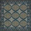 Williamsburg Archibald The Land of Dreams - vinyl floor cloth sizes36x36, 48x48