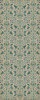 Williamsburg Franklin Martha Careful - vinyl floor cloth size 36x90