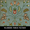 Williamsburg Franklin Polly Baker - vinyl floor cloth swatch sample