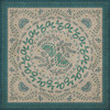 Williamsburg Cozens Brocade Mist Covered Mountains - vinyl floor cloth, Image for all square sizes