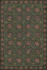Williamsburg Crewelwork Dianthus - vinyl floor cloth, Image  for all rectangle sizes