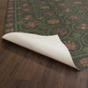 Crewelwork Dianthus - vinyl floor cloth