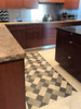 Woodson Ashbee - vinyl floor cloth used in a kitchen 