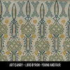 Lord Byron Young and Fair - vinyl floor cloth swatch sample