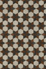 Illuminated Radio Star - vinyl floor cloth sizes 20x30, 24x36, 30x44, 38x56