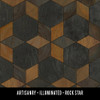 Illuminated Rock Star - vinyl floor cloth swatch sample