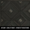 School of Thought A Product of the Master Mind - vinyl floor cloth swatch sample