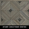 School of Thought Bright Idea - vinyl floor cloth swatch sample