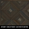 School of Thought Close Your Eyes and Think - vinyl floor cloth swatch sample