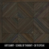 School of Thought So to Speak - vinyl floor cloth swatch sample