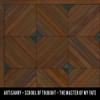 School of Thought The Master of My Fate - vinyl floor cloth swatch sample