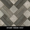 Woodson Voysey - vinyl floor cloth swatch sample