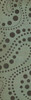 Classic Pattern 12 Molecular Madness - vinyl floor cloth sizes 24x77, 30x96, 26x83, 36x115