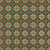 Pattern 33 Annas Garden vinyl floor cloth sizes 84x84, 96x96, 120x120