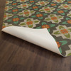 Pattern 33 Annas Garden vinyl floor cloth underside 